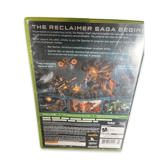 Halo 4 for X-Box 360: 2 Disc With Booklet: Complete: Vintage Video Game - Picture 2 of 4